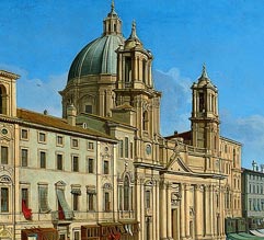 Detalle de Iglesia de Santa Inés de Borromini