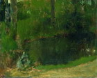 El estanque en el bosque