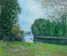 Meandro en el ro Loing, verano