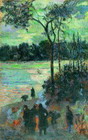 Hoguera junto a una ra