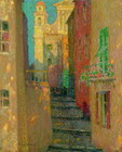 La calle de la iglesia, Villefranche-sur-Mer