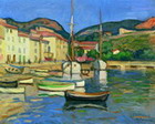 Puerto de Cassis con dos tartanas