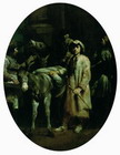 Campesinos con asnos