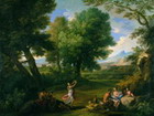 Paisaje con ninfas y stiros