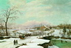 Paisaje invernal en Filadelfia